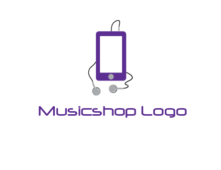 mobile with headphone icon