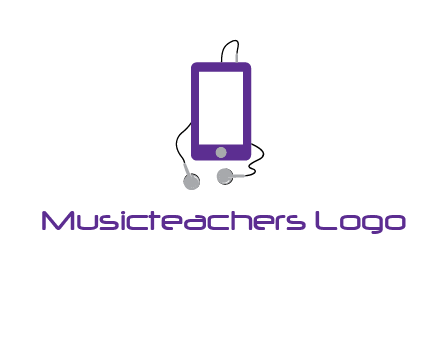 mobile with headphone icon