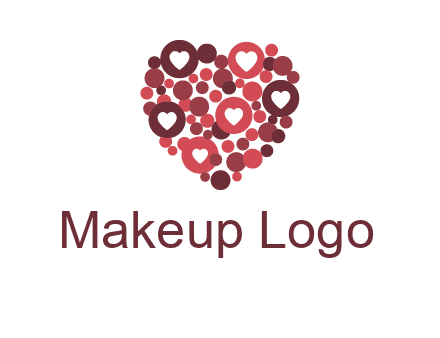 heart in circles with bubbles logo
