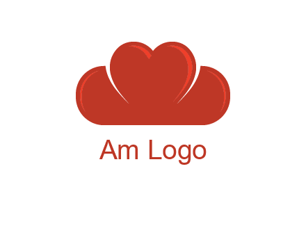 heart shaped cloud logo
