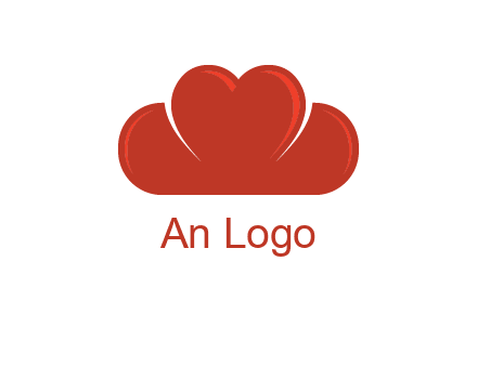 heart shaped cloud logo