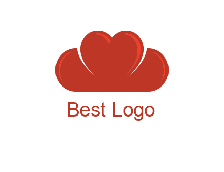 heart shaped cloud logo