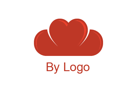 heart shaped cloud logo