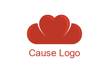heart shaped cloud logo