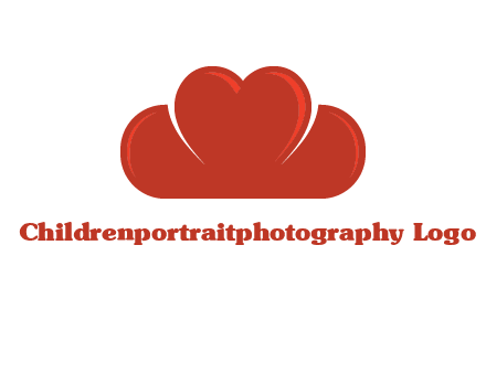 heart shaped cloud logo