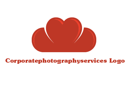heart shaped cloud logo