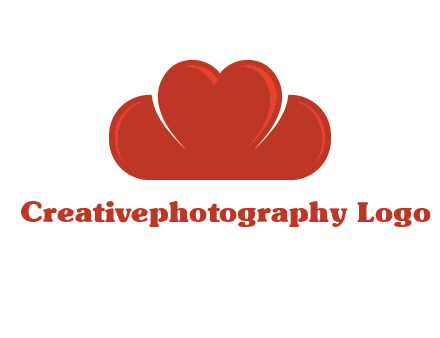 heart shaped cloud logo