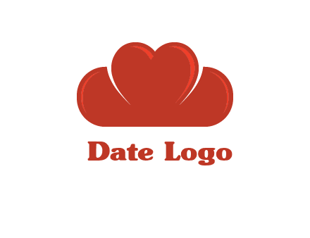 heart shaped cloud logo