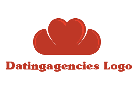 heart shaped cloud logo