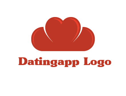 heart shaped cloud logo