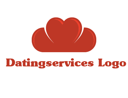 heart shaped cloud logo