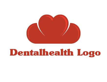 heart shaped cloud logo