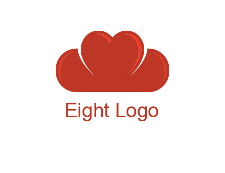 heart shaped cloud logo