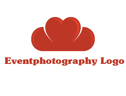heart shaped cloud logo