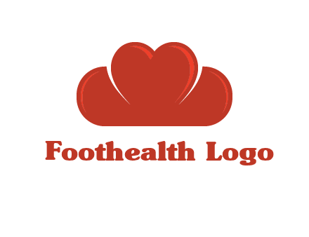 heart shaped cloud logo