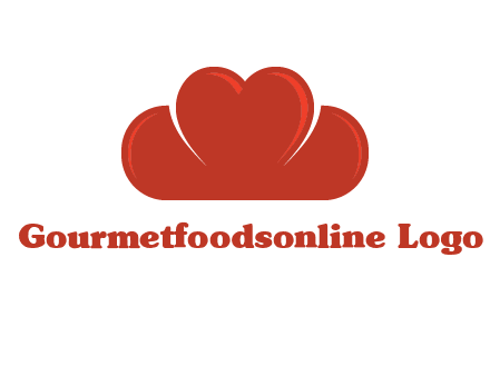 heart shaped cloud logo