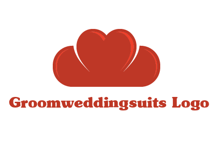 heart shaped cloud logo