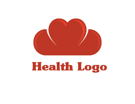 heart shaped cloud logo
