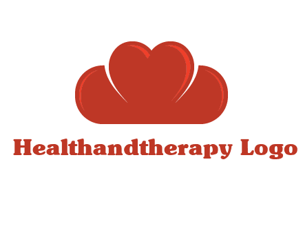 heart shaped cloud logo