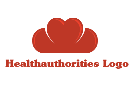 heart shaped cloud logo