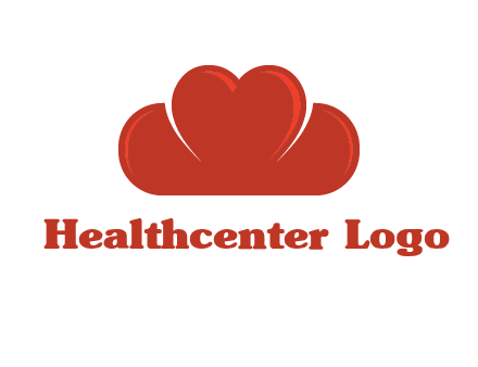heart shaped cloud logo