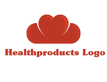 heart shaped cloud logo