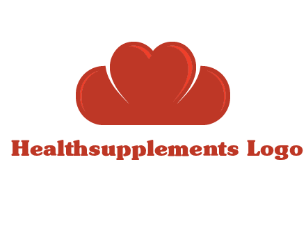 heart shaped cloud logo