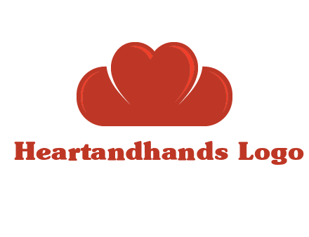 heart shaped cloud logo