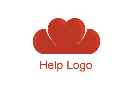 heart shaped cloud logo