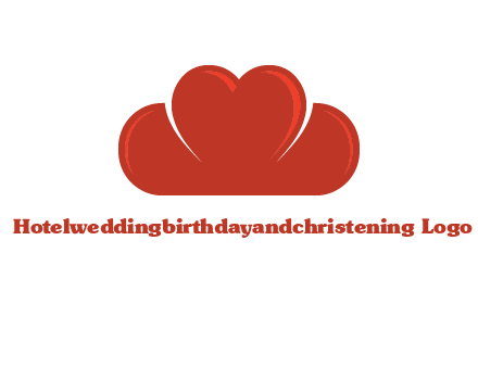 heart shaped cloud logo