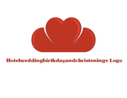 heart shaped cloud logo