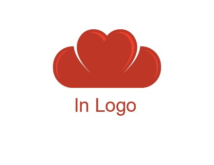 heart shaped cloud logo