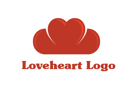 heart shaped cloud logo