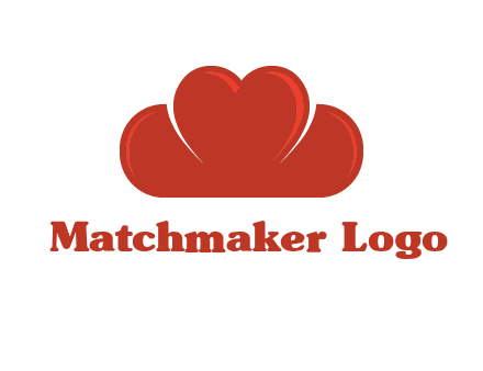 heart shaped cloud logo