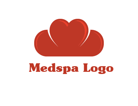 heart shaped cloud logo