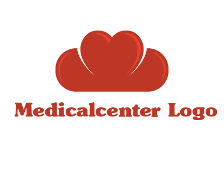 heart shaped cloud logo