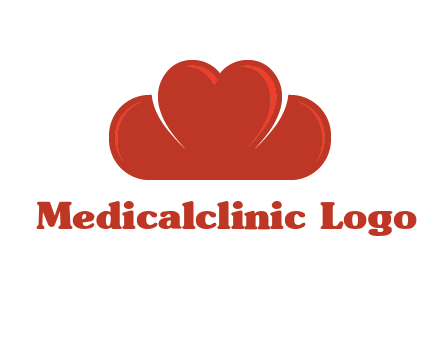 heart shaped cloud logo