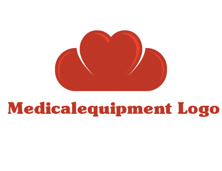 heart shaped cloud logo