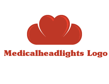 heart shaped cloud logo