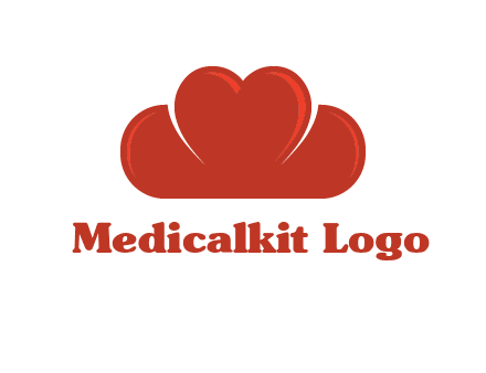 heart shaped cloud logo