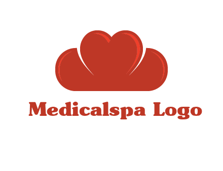heart shaped cloud logo