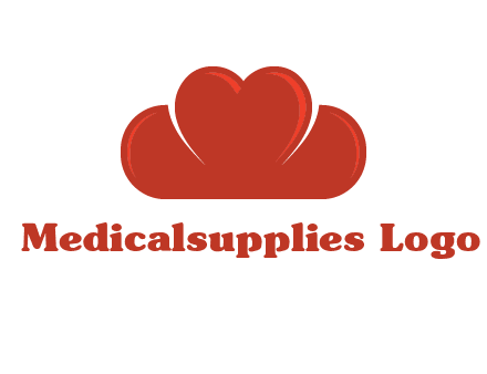 heart shaped cloud logo