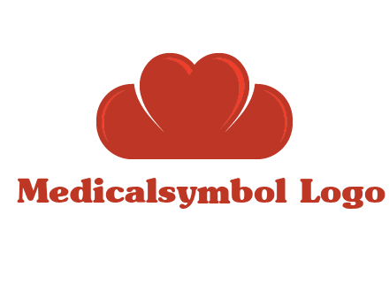 heart shaped cloud logo