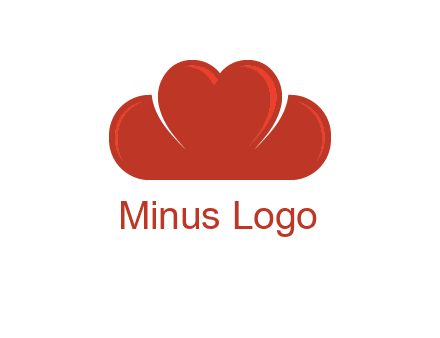 heart shaped cloud logo
