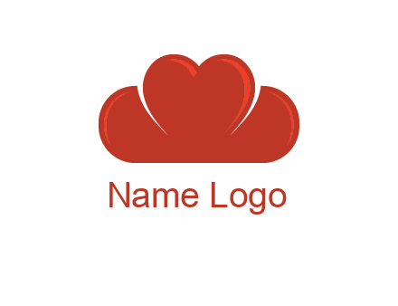 heart shaped cloud logo