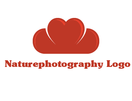 heart shaped cloud logo