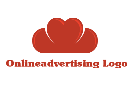 heart shaped cloud logo