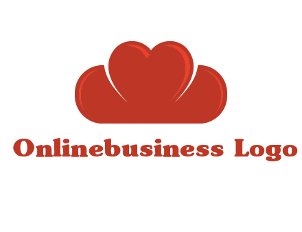 heart shaped cloud logo