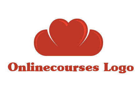 heart shaped cloud logo