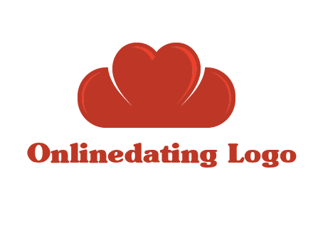 heart shaped cloud logo